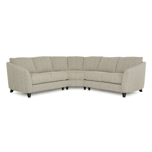 Alula Sectional in Brookstone Latte Fabric