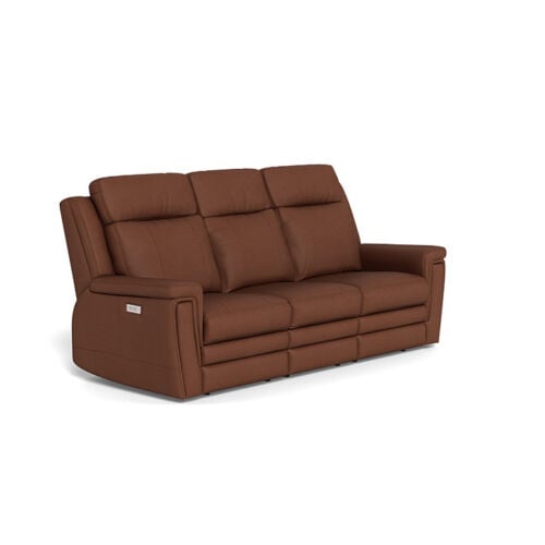 Asher Sofa in Appaloosa Cinnamon Leather