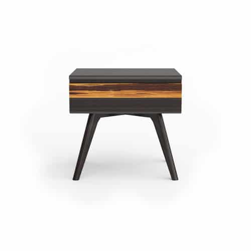 Azara Nightstand in Bamboo with Sable Finish.