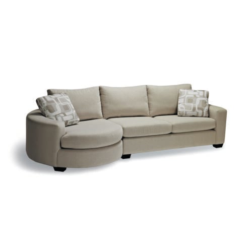 Cannon 2 Piece Sectional with Round End