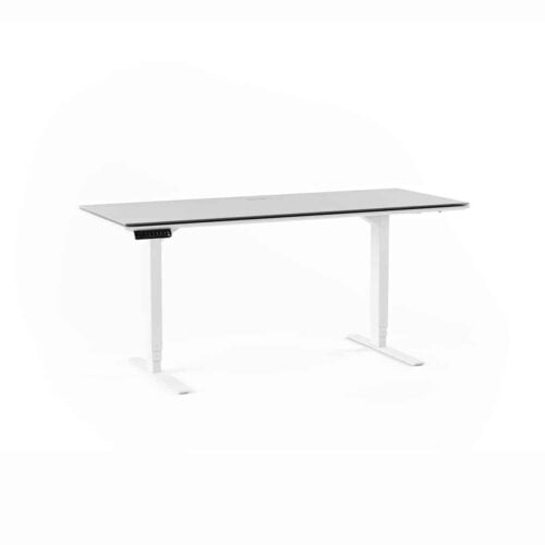 centro office 6451 BDI height adjustable standing desk white