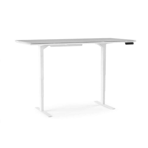 centro office 6452 BDI height adjustable standing desk white
