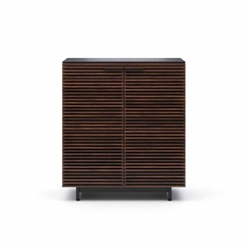 corridor 5620 BDI contemporary bar storage chocolate walnut