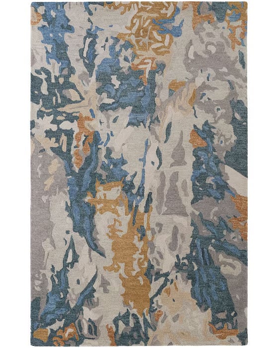8645F Gray/Multi Rug