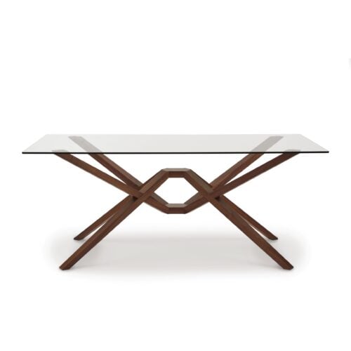 Exeter Glass Top Table Head on