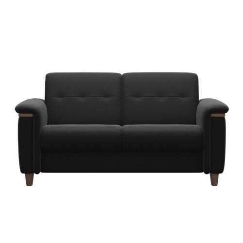 Flora Wood Love Seat Paloma Black