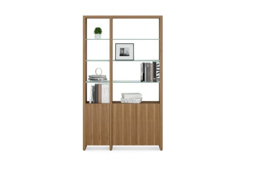 2 Shelf System - Walnut