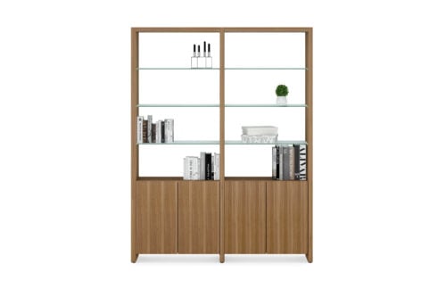 Linea shelving in Walnut