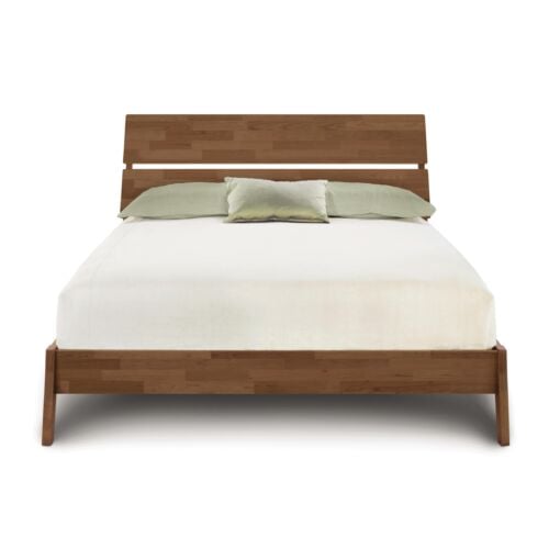 Linn Bed in Saddle Cherry Head On