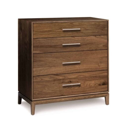Mansfield 4 drawer dresser in walnut by Copeland