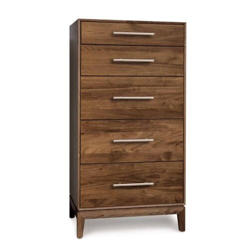 Mansfield 5 drawer dresser in walnut by Copeland