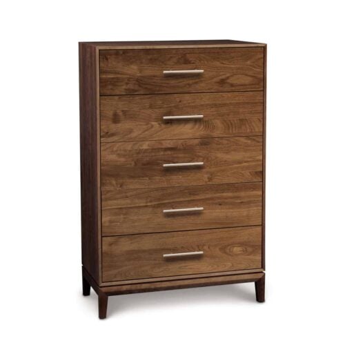 Mansfield 5 drawer dresser in walnut by Copeland
