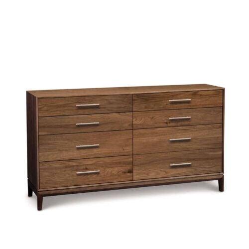Mansfield 8 Drawer Dresser in Natural Walnut