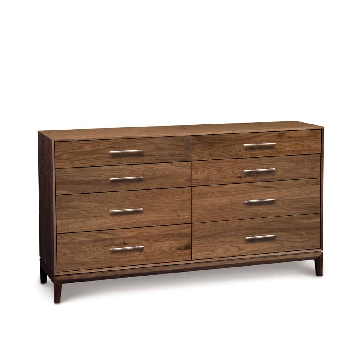 Mansfield 8 Drawer Dresser in Natural Walnut