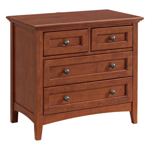 McKenzie 4 Drawer Nightstand in Cherry Finish