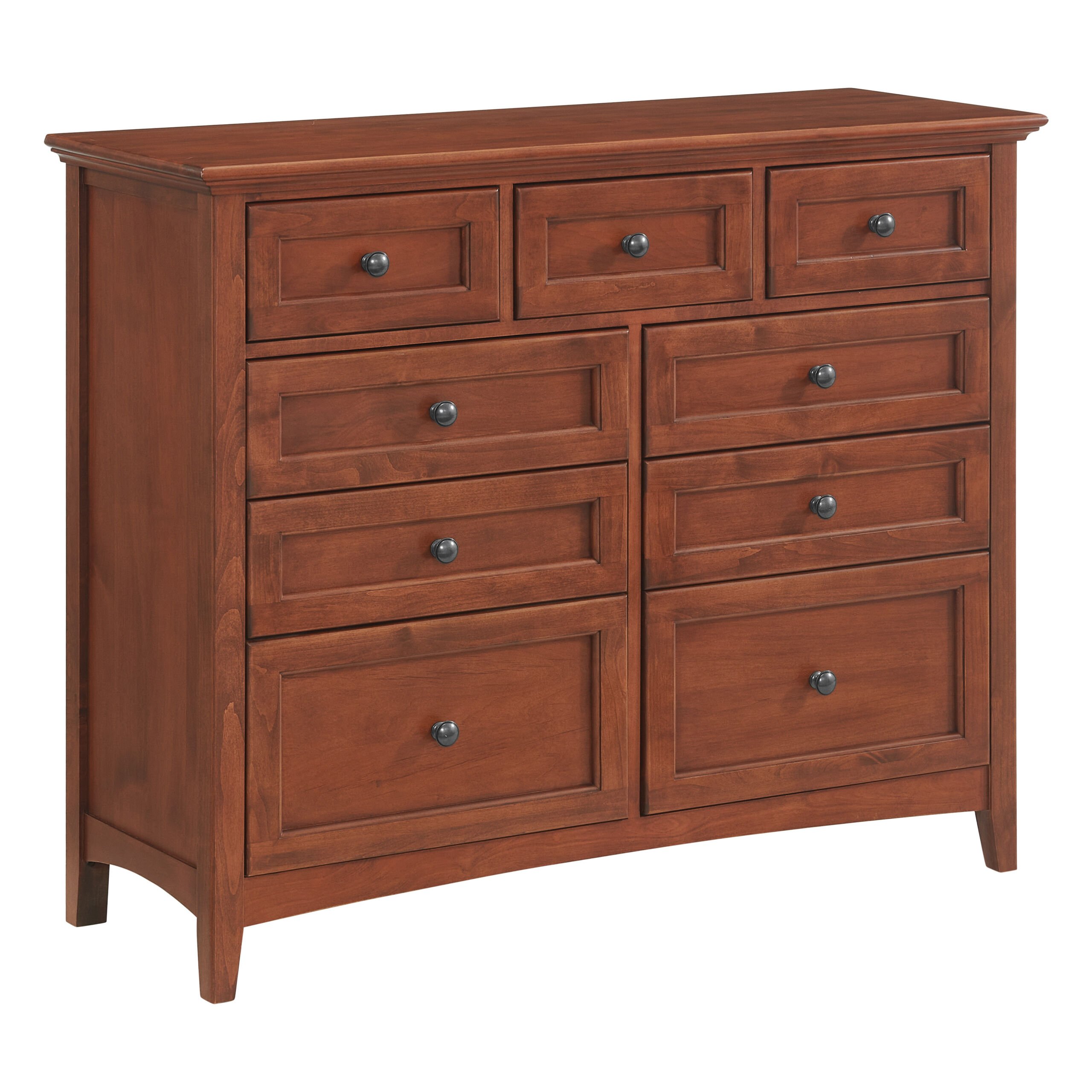 McKenzie 9 Drawer Dresser in Cherry Finish