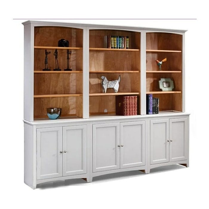 McKenzie Dream Wall Unit in Snowbound with Natural Alder