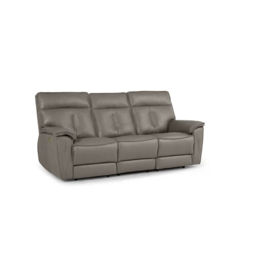 Oakley Power Sofa in Rein Grey Leather Match