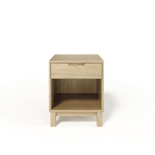 Oslo 1 Drawer Nightstand in Bright Oak
