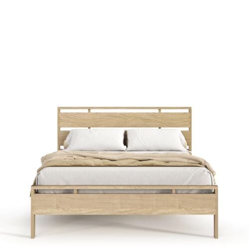 Oslo Platform Bed in Bright Oak